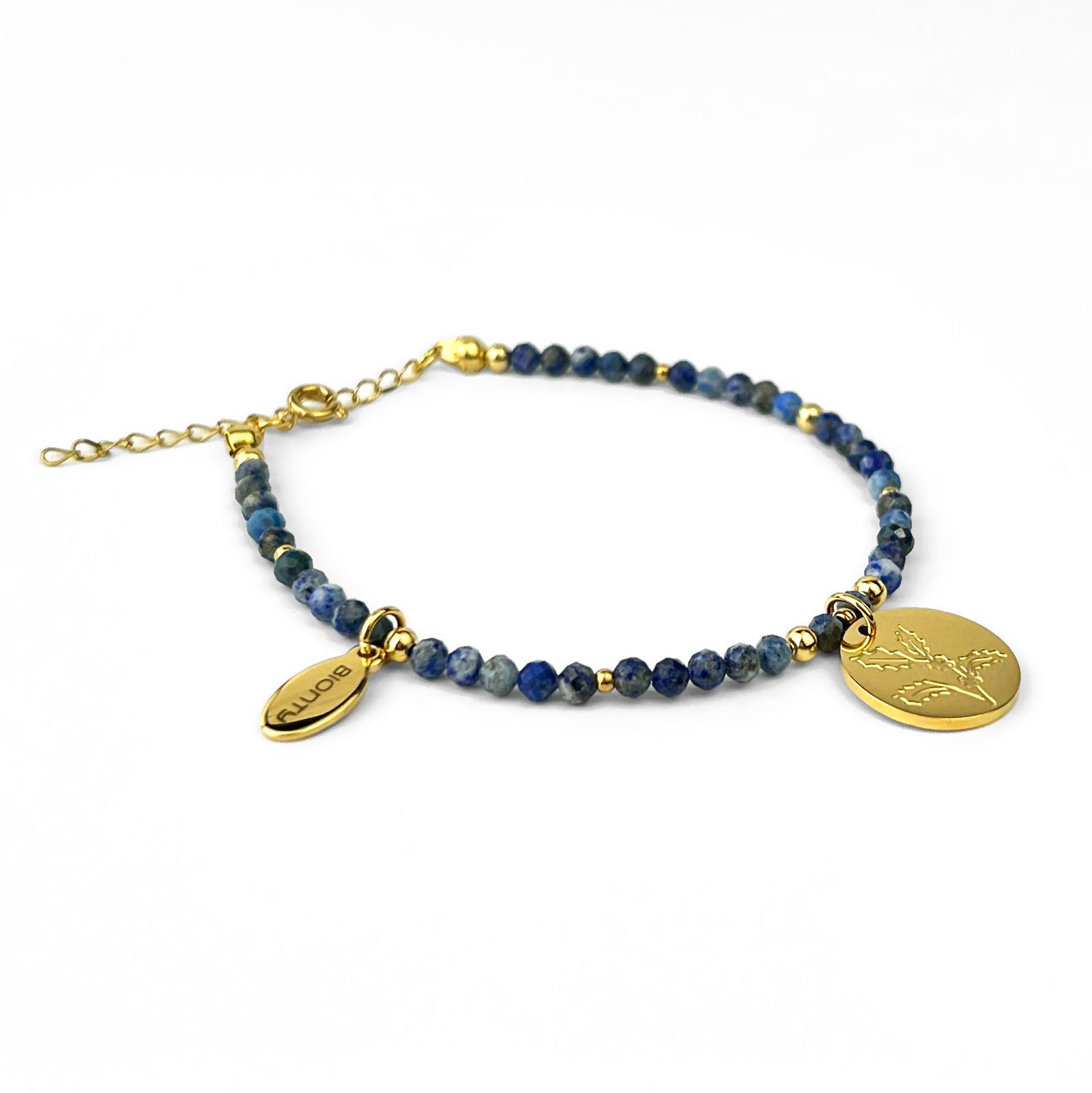 bransoletka GRUDZIEŃ lapis lazuli, ostrokrzew