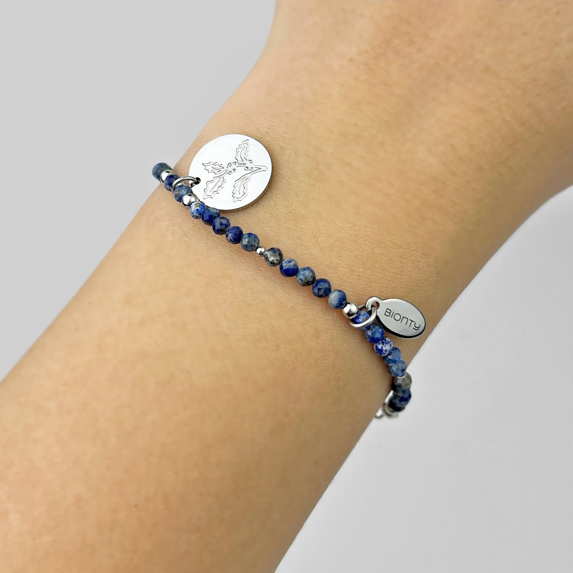 bransoletka GRUDZIEŃ lapis lazuli, ostrokrzew