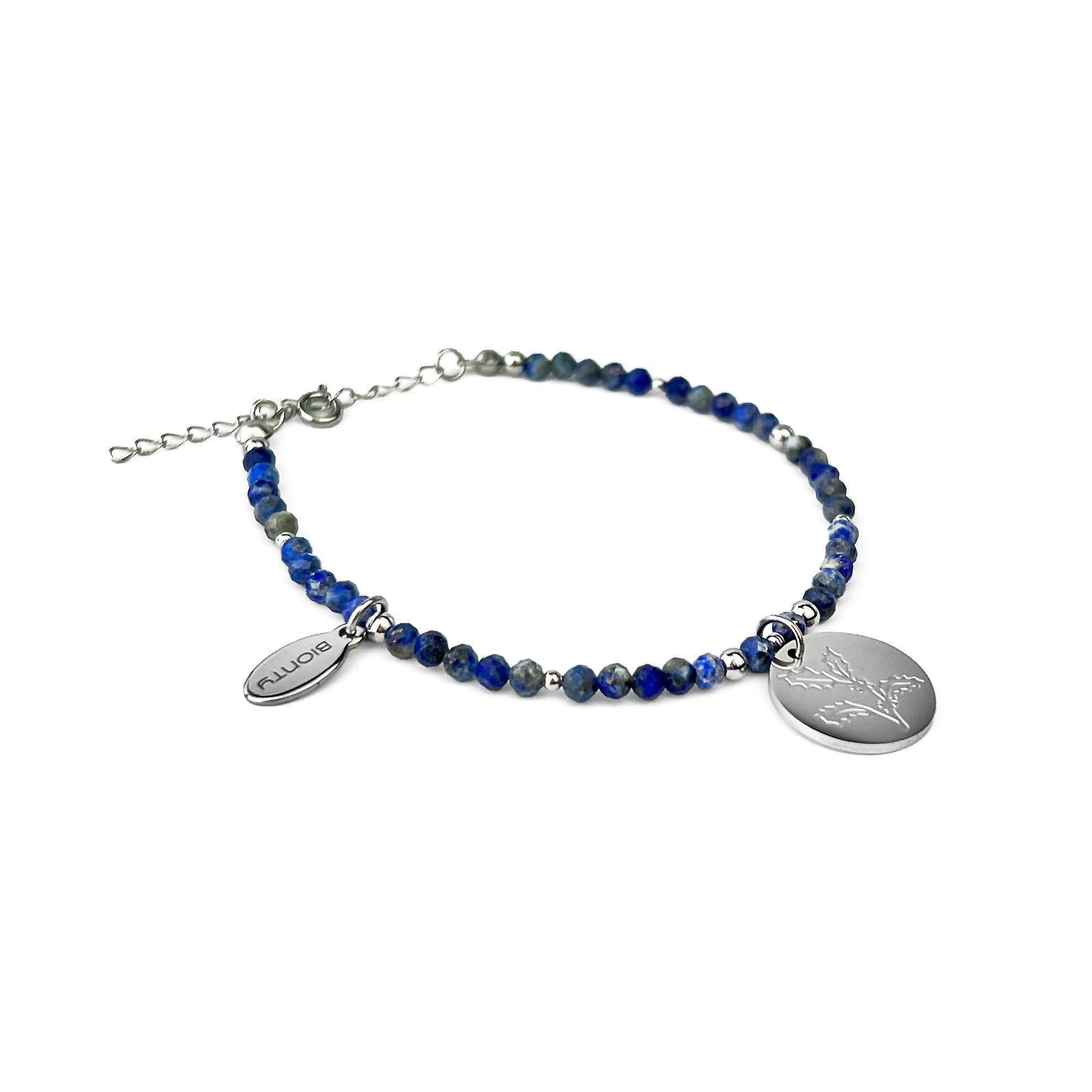 bransoletka GRUDZIEŃ lapis lazuli, ostrokrzew