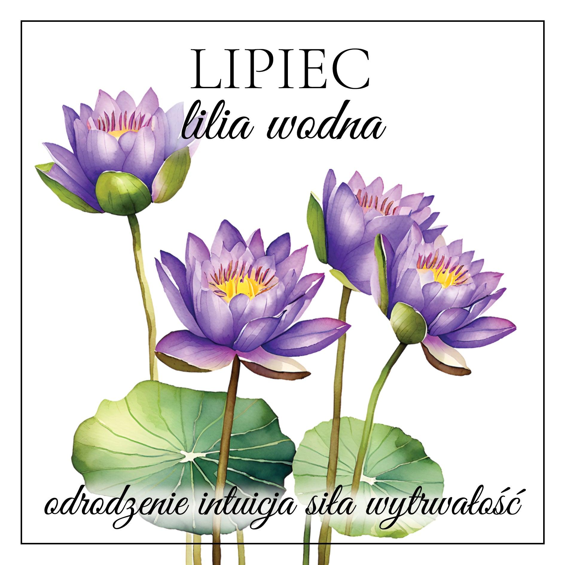 lipiec LILIA WODNA kolczyki wiszące