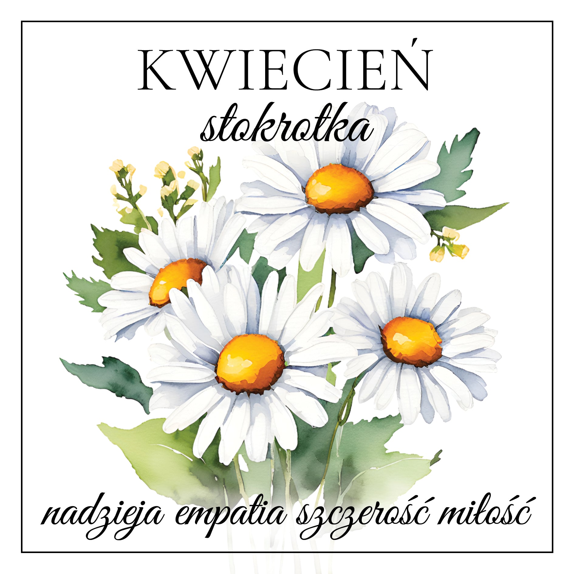 kwiecień STOKROTKA wisior